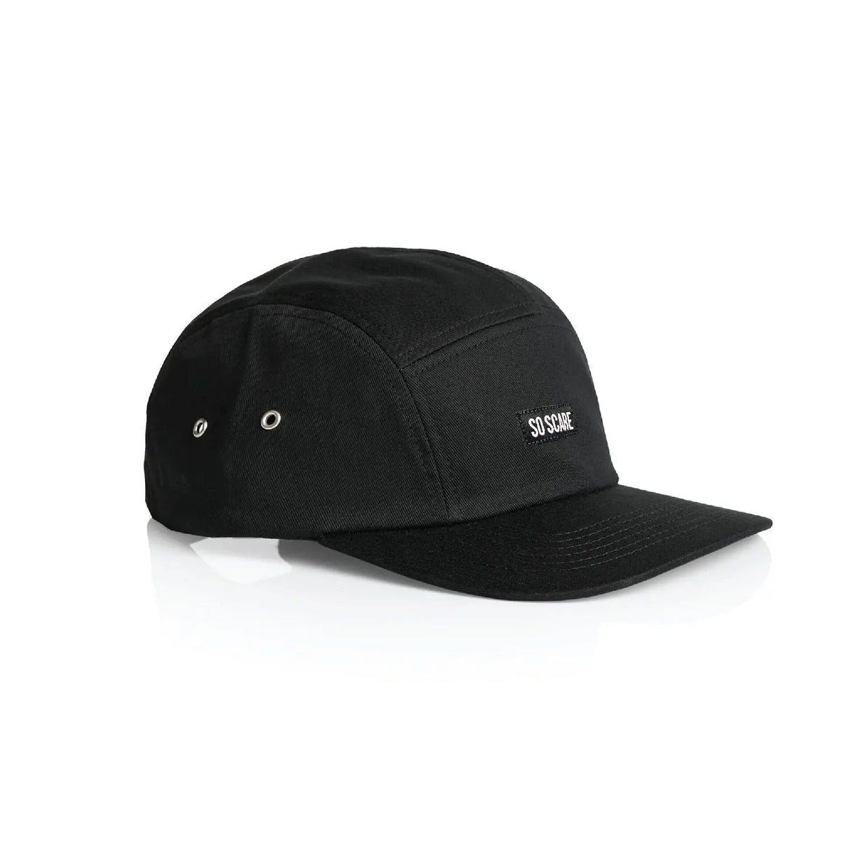 5 PANEL HAT - BLACK